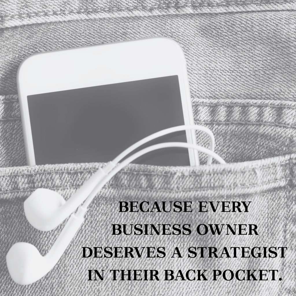 Because every business owner deserves a strategist in their back pocket